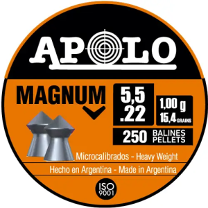 Apolo Magnum 15.4gr 5.5mm .22 Caliber 250gr
