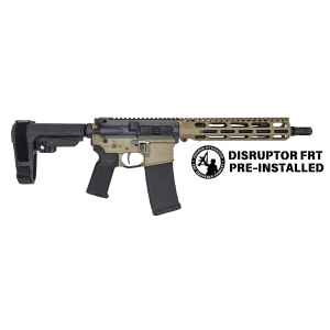 VKTR VK-1P, 5.56mm, 10.5 CHF Barrel, Grey & FDE Mashup w/ Disruptor FRT Installed, 2- 30rd Magazines, Pistol