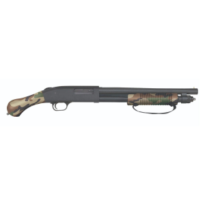 Mossberg 590 Shockwave 12 Gauge 51 3 Chamber 14 Heavy Walled Barrel Woodland Camo Pump Action