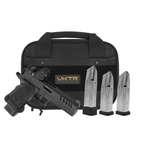 VKTR Industries VKP Pro Double Stack 1911 9mm 2x16  2x20rd Mags 44 Bull Barrel Trijicon RMR HD 325 Black Pistol