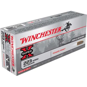 Winchester Ammo X223WSS1 Super-X 223 WSSM 64 gr Power-Point (PP) 20 Bx/ 10 Cs
