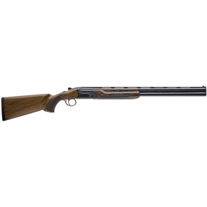 Charles Daly 930394 202E  12 Gauge Break Open 3 2rd 28 Black OverUnder Vent Rib Barrel Black Engraved Steel Receiver Fixed wPistol Grip Walnut Stock