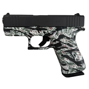 GLOCK 43X 9MM WFRONT RAIL BLACK US  TIGER CAMO
