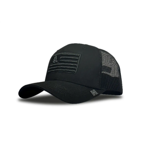 Hornady Gear 33290 Trucker Black Gadsden Flag