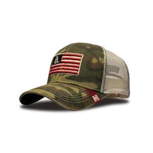 Hornady Gear 33300 Trucker Camo American Flag Patch