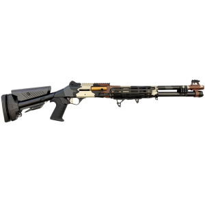 Orthos Raider S4 Alpine Elite 12 GA 18.5 Barrel SHOCK FORCE Recoil FIBERTRON LED Sight Camo Shotgun