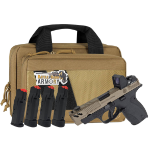 Smith  Wesson PC Bodyguard 20 Carry Comp 380acp 31 Ported Barrel FDE  Black Pistol Bundle w 4 Magazines Savior Bag Optic Cut  CT Rad Green Dot