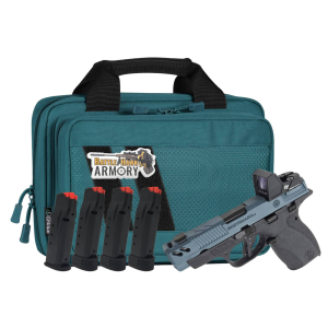 Smith  Wesson PC Bodyguard 20 Carry Comp 380acp 31 Ported Barrel w Thumb Safety Blue  Black Pistol Bundle w 4 Magazines Savior Bag Optic Cut  CT Rad Green Dot