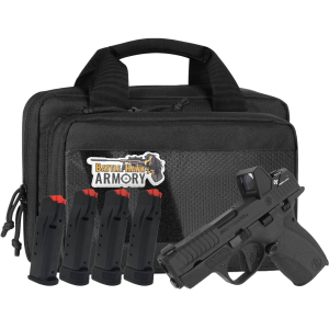 Smith  Wesson Bodyguard 20 380acp 275 Barrel Thumb Safety Black  Black Pistol Bundle w 4 Magazines Savior Bag Optic Cut  CT Rad Green Dot