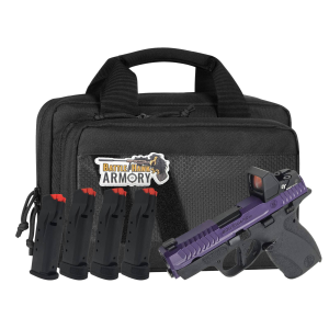 Smith  Wesson Bodyguard 20 380acp 275 Barrel Thumb Safety Purple  Black Pistol w 4 Magazines Savior Bag Optic Cut  CT Rad Green Dot