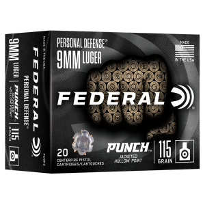 FED PD9P2 9MM 115 PUNCH JHP 20/10