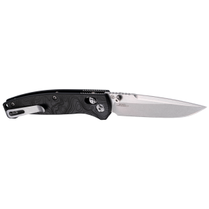 Hogue 24457 Mysto 3.40 Folding Clip Point Plain Black Stonewashed CPM MagnaCut Steel Blade, Maple Valley Richlite Black Handle