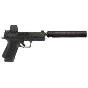 Shadow Systems MR920 Combat 45 Black Threaded 2 15rd Mags Pistol w Vortex Venom Red Dot  Rugged Suppressor