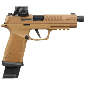 Sig Sauer P365Fuse TacOps 9mm 49 Threaded Barrel 4 21rd Magazines Coyote RomeoX Compact Enclosed Red Dot Pistol