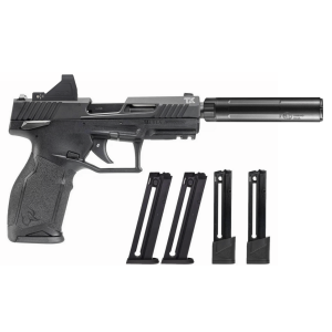 Taurus TX22 TORO 22LR 46 Barrel 5 Magazines Pistol w Green Dot  Dead Air Mask Suppressor