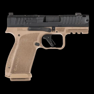 Canik HG8328DN Mete MC9 Prime 9mm Luger 171 364 Black Compensated Barrel Flat Dark Earth Cerakote Steel Optic ReadySerrated Slide FDE Polymer Frame wPicatinny Rail Textured Grip