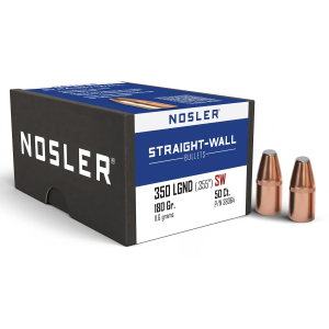 Nosler 38064 Straight Wall 350Legend 180gr Power Point 50CT