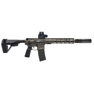 SOLGW MK1 CAR 556 NATO 30rd 115 416SS Barrel HUXWRX Muzzle Device MK1 Camo Pistol w Eotech  Fireteam556 Suppressor