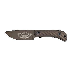 HALF FACE BLADES CAVNER JR BOURBON 3.5 BLADE, 7.5OA, S45VN MICARTA GRIP