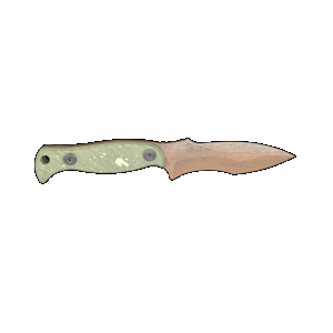 HALF FACE BLADES EXTREMIS DOOMSDAY 3.5 BLADE, 7.5OA, S45VN STEEL, MICARTA GRIP