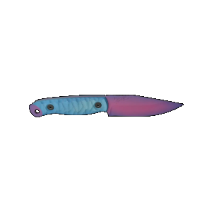 HALF FACE BLADES CROW SCALPER AURORA 4 BLADE, 8.3OA, S45VN STEEL, MICARTA GRIP