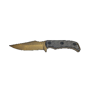 HALF FACE BLADES TOSAHWI GOLD TOPO 4 BLADE, 8.1OA, CPM S45VN STEEL, MICARTA GRIP
