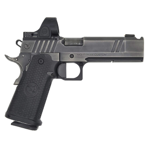 USED Nighthawk Custom TRS Comp 9mm 425 Barrel w Comp 217rd Magazines w Trijicon SRO 5 MOA Red Dot Pistol