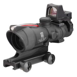 Trijicon ACOG 4x32mm, Red Chevron .223 BAC Reticle, RMR Type 2 Automatic 3.25 MOA, Rifle Scope