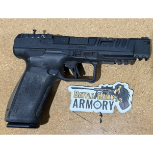 USED Canik SFX Rival Dark Side 9mm 5 Barrel 2 18Round Magazines Optics Ready Fiber Optics Front Sight Pistol Good Condition