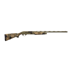 T R Imports A22026OS3 Alpha 2  20 Gauge 3 4+1 26 OD Green Cerakote Vent Rib Barrel & Receiver, Fixed Old School Camo Synthetic Stock