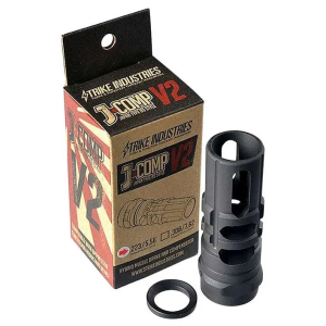 Strike JCOMP2223 JComp V2 223 Rem,5.56x45mm NATO 1/2-28 tpi 2.55 Black Steel