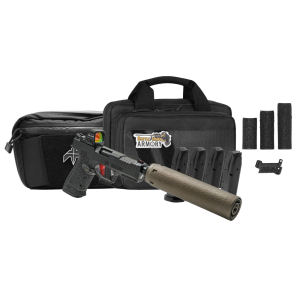 Archon Firearms TypeB Gen 2 Performance Trigger 9mm Pistol Black w 5x Mags Savior Bag Holosun 407Comp  BT SQD9 Suppressor Bundle