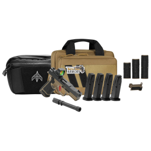 Archon Firearms TypeB Gen 2 Performance Trigger BlackFDE 2 Barrels 9mm Pistol 5x Mags w Holosun 407Comp Bundle