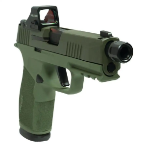 Sig P365 XMACRO 9MM Pistol XSeries Slide 2 17rd 2Tone Green TB woptic