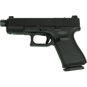 GLOCK 19 V 9MM FXD 55 COMM 15RD Black Threaded Barrel Cerakote