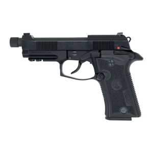 Langdon Tactical Tech 80X32BTJ Beretta Cheetah 80X Micro-Compact 32 ACP 13+1 4.40 Black Threaded Barrel, Black Bruniton Carbon Steel Optic Ready/Serrated Slide, Black Anodized Aluminum Frame w/Picati