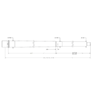 PROOF Barrel AR15 223WYLDE 16in 7T 4 GROOVE 5/82-24 THREAD SS