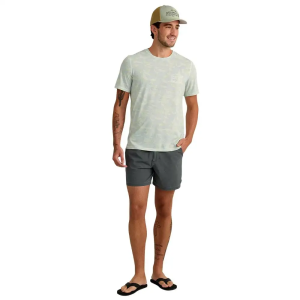 DRIFT PRINTED SS CREW PALE ALGAE SIZE M
