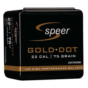 SPEER .224 75-GR GOLD DOT 100RDS
