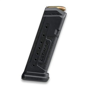 FAB 9x19 16 Round Polymer Magazine For Glock G19 Handguns - Black