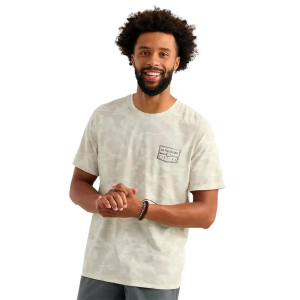DRIFT PRINTED SS CREW SILVER BIRCH SIZE L