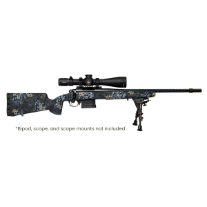 Horizon Firearms HRF-VNP-300P-24R-P Vandal Prime 300 PRC 24 Black Chrome Spiral Fluted Threaded Barrel, Black Chrome Steel Receiver w/Picatinny Rail, Arca Rail Forend, Textured Iota EKO Carbon Fiber