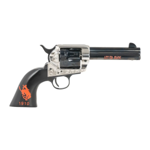Pietta PFI45PR434BP 1873 Great Western II Pendleton Round?Up 45 Colt (Long Colt) 4.75 Blued Engraved Barrel & Cylinder, Ultra Black Engraved Grip, Exposed Hammer