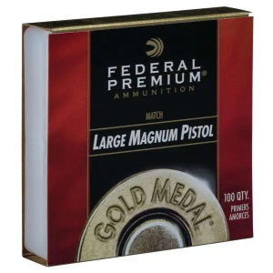 Federal GM155M Premium Gold Medal Large Magnum Pistol Primers 1000 total packed 10 boxes of 100