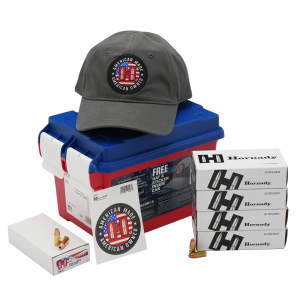 HORNADY RED, WHITE & BLUE 9mm Ammo Can Combo, Range & Defense 250rd Can
