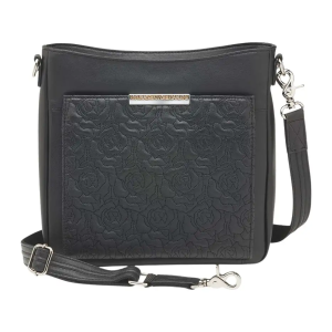 GTM GTM-98LMB/BK SLIM CROSSBODY EMBRIDRY BLK