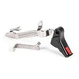 ZEV FFTPROBAR5GBR Pro Trigger BAR Kit with Red Safety Compatible with Glock 17, 19, 19x, 26, 34 Gen 5 Flat