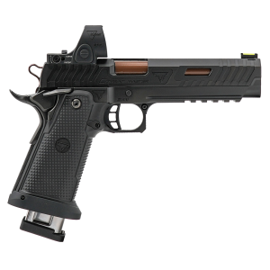 TTI JW3 Combat Master 9mm 3 Mags 54 Barrel Trijicon SRO 25 MOA Litespeed Trigger Bronze DLC Pistol