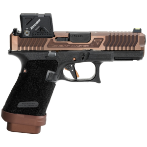 TTI G19 Combat Master X 9mm Aimpoint COA Copperhead Slide Timney Trigger 3 Mags Custom Stipple Pistol