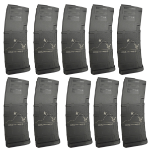 BHA Custom Lasered Come & Take It Virginia 30rd AR-15 Magazine - 10 PACK